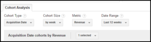 google analytics cohort analysis