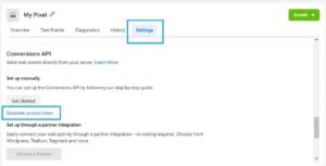 facebook conversion api access token